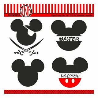 Mickey Monogram Svg,Mickey Mouse Svg, mickey pirat, vector f