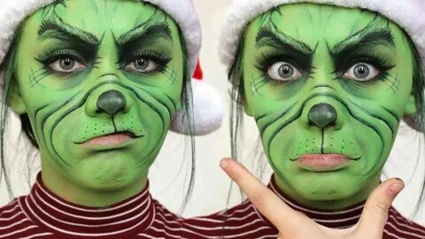 Grinch makeup tutorial #facepainttutorial Disfraces hallowee