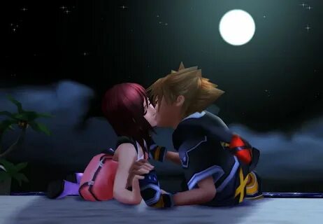 Moonlight Kiss by RSunderland Anime couple kiss, Sora kingdo