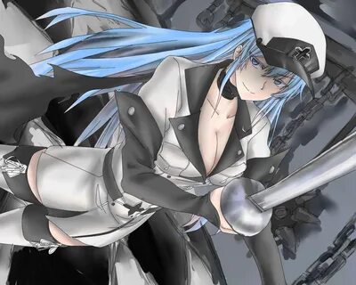 Safebooru - 1girl akame ga kill! akiha108 blue eyes blue hai