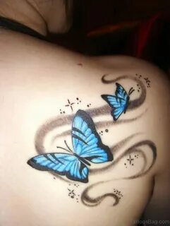 blauer schmetterling tattoo Tattoo Ideen
