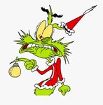 Grinch Face Vector - Grinch Cartoon Png , Free Transparent C