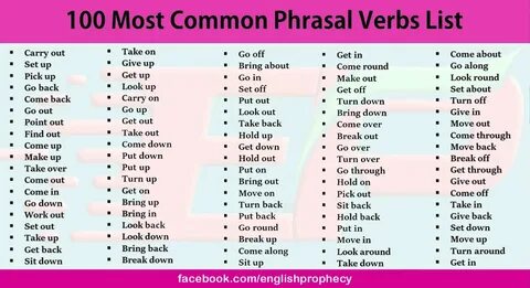 English Prophecy в Twitter: "100 Most #Common #Phrasal_Verbs list #Phr...