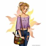 Rapunzel by karinayordanova_art Disney princess modern, Mode