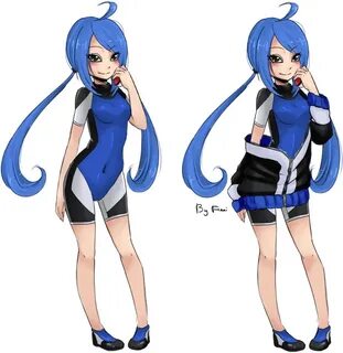 Pokemon Trainer By Fimii - Blue Haired Pokemon Trainer - (80