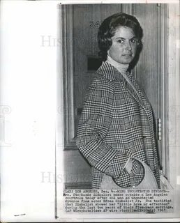 1961 Press Photo Stephanie Zimbalist Courtroom Divorce - His