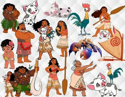 Moana Clipart Moana PNG files Moana characters full quality 