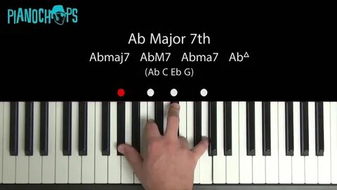 Ab (flat) Major 7 on Piano - AbM7 - YouTube