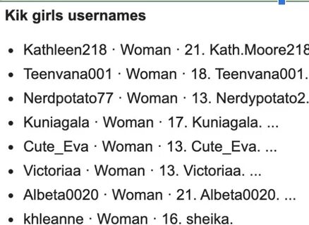 Some Of The Best KiK Usernames For Girls And Boys in 2020 - 