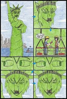 Hungry Statue of Liberty Giantess Gallery