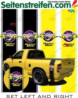 L&R Racing Stripe Truck Car Vinyl Rumble Bee Stickers Decals