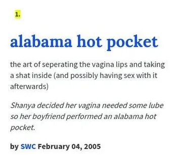 先 住 民)Senju Hashirama Twitterissä: "Define Alabama Hot pocke