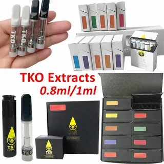 TKO Extracts Sauce Vape Cartridges Packaging 0.8ml 1ml Atomi