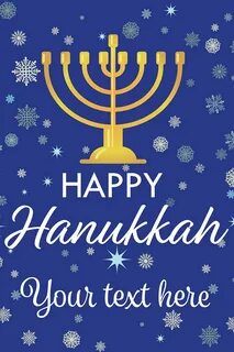 24" x 36" "Happy Hanukkah" Poster Seasonally Themed