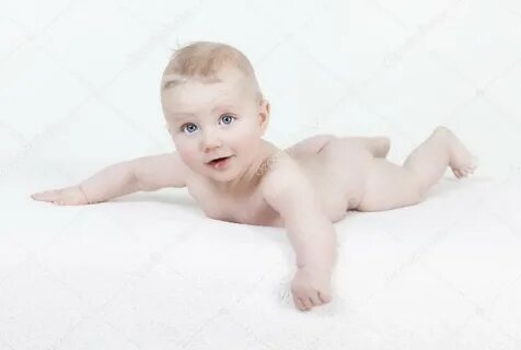 Baby лежить гола - Стокове фото © Purple_Queue #61640715