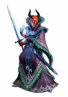 Male Cambion Illusionist - Kantulin - Half Demon Tiefling - 