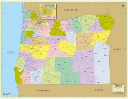 Oregon Zip Code Map With Counties Zip code map, Nevada calif