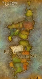 Map of Eastern Kingdoms - World of Warcraft w 2019