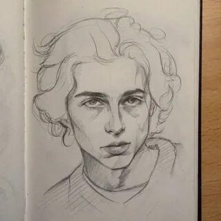 Timothée Chalamet Sketches, Drawings, Sketchbook drawing