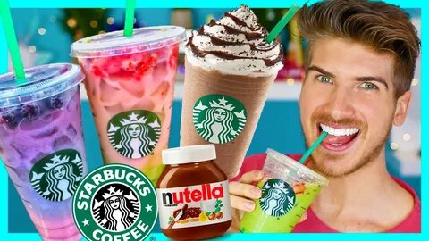 STARBUCKS SECRET MENU!! Ariana Grande, Butterbeer, Skittles 