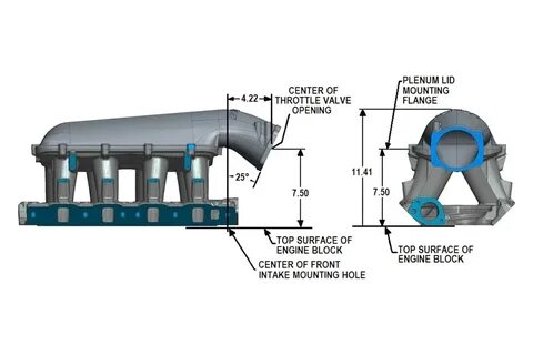 Holley ® 300-242 - Hi-Ram Modular Satin EFI Cast Intake Mani