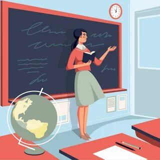 School Teacher Illustration on Behance in 2021 Teachers illu