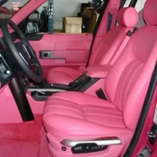 Pink range rover!! I want!! Pink car interior, Pink range ro