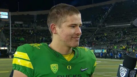 Oregon quarterback Justin Herbert after returning for win ov