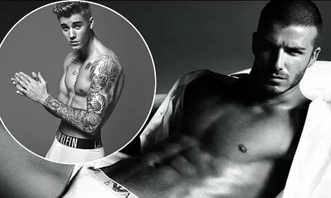David Beckham supports Justin Bieber's Calvin Klein underwea