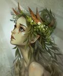 Willow Dryad Character Design Fantasy Forest Girl Nature Con