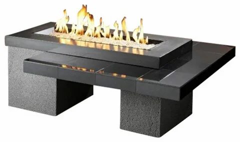 Outdoor Greatroom Uptown Gas Fire Pit with 42 × 12 Inch Gas 