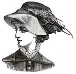 old victorian woman drawing - Clip Art Library