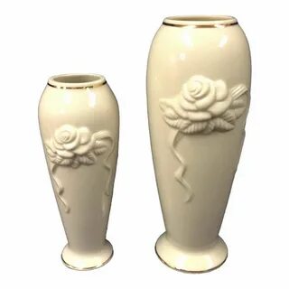 Lenox Rose Blossom Vases - A Pair Vase shop, Vase, Lenox vas