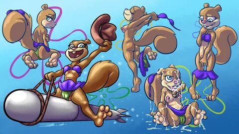 bassy wolfeh sandy cheeks hi res highres nickelodeon spongeb