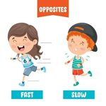 Opposite Adjectives With Cartoon Drawings 2560635 Vector Art