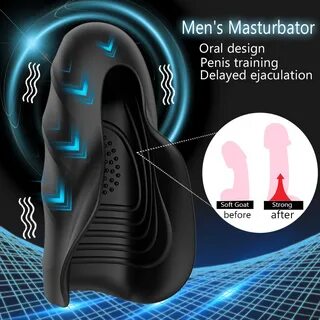 Hwok Male Masturbator Vibrator Penis Delay Trainer Delay Ejaculation Oral Climax