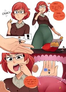 Teacher's pet - Giantess comic 2/4 (VORE) by punishedmosquit