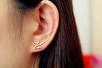 Earring Ear Cuff, Minimalist Ear Pin, Ear Climber, Ear Sweep