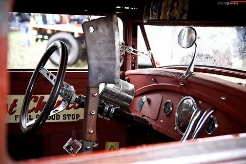 meat cleaver shifter Rat rod interior, Hot rods cars muscle,