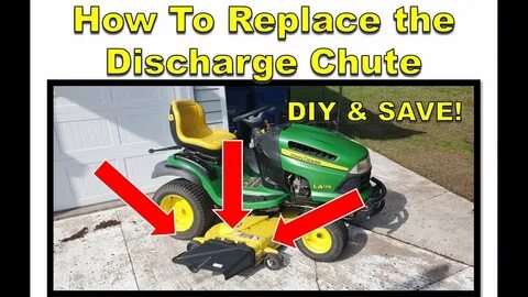 Mower deck discharge chute blocker OH SHUTE sokolovoles Lawn