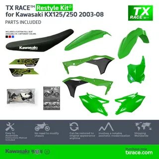 TX RACE ™ Restyle Kit ® for Kawasaki KX125/250 2003-2008 - T