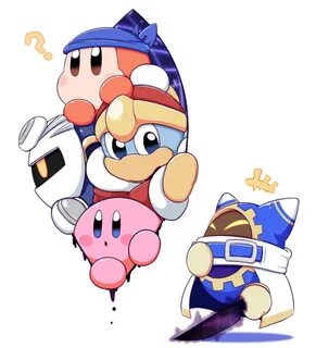 Magalor, Kirby, meta Knight, king Dedede, waddle dee Kirby a