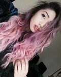 Pastel Lavender Lilac Pink Ombre hair with dark roots! Insta