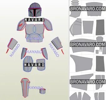 MANDALORIAN Beskar Armor Template - Mandalorian Armor Pepaku