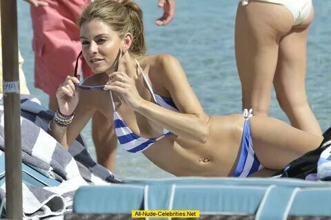 Maria Menounos in sexy bikini on the beach in Greec