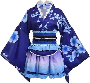 GRACEART Japanese Yukata Kimono Costume Anime Cosplay Robe For Women Girls.