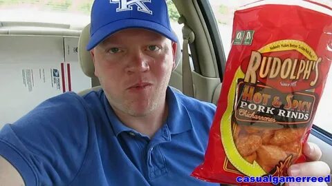 Reed Reviews Rudolph's Hot & Spicy Pork Rinds - YouTube