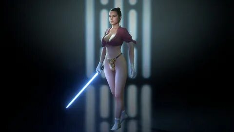 Slideshow star wars rey bikini.