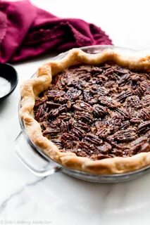 Deliciously salted maple pecan pie with a butter pie crust a