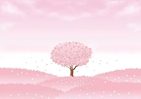 Clipart of spring background sakura tree free image download